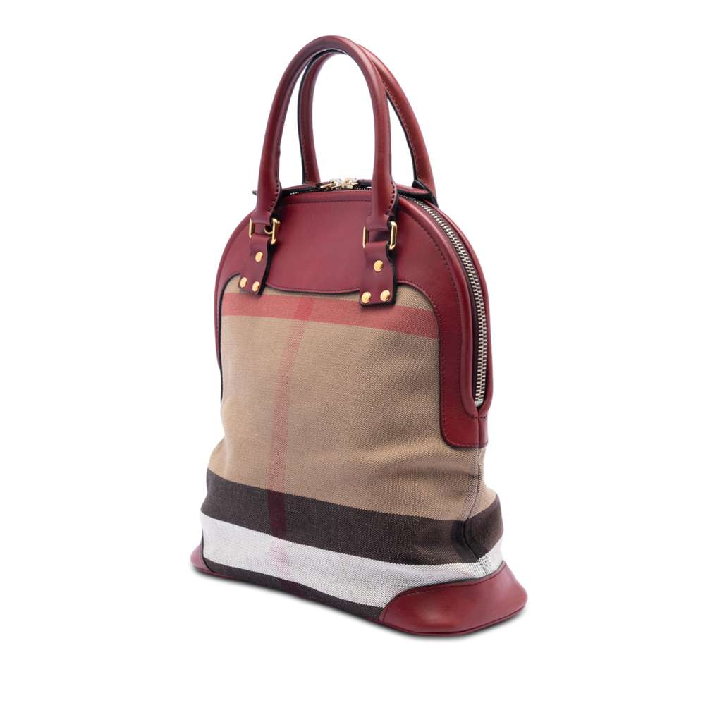 Burberry Medium Mega Check Canvas Bloomsbury Saddle Satchel - 2