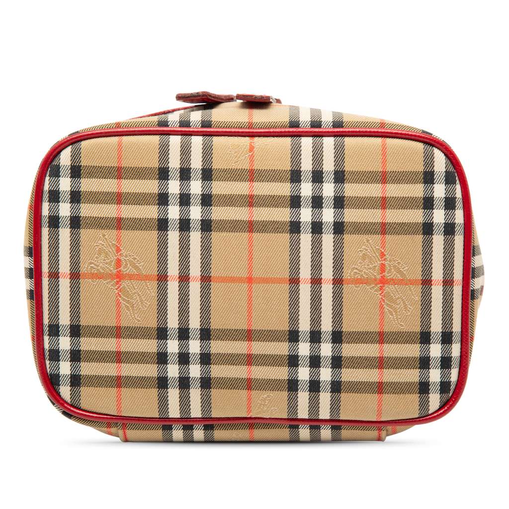 Burberry Haymarket Check Canvas Vanity Bag - 3