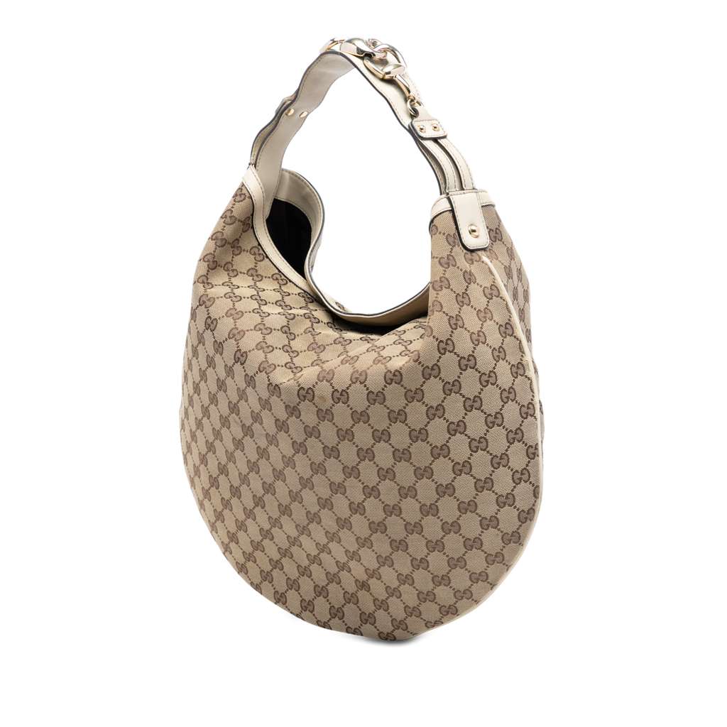 Gucci GG Canvas Horsebit Hobo - 2
