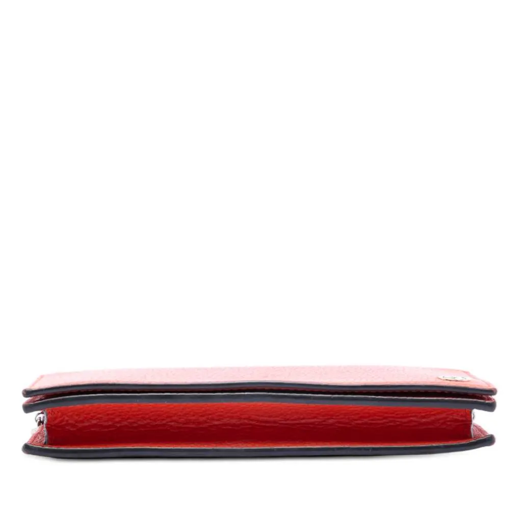 Gucci Leather Betty Wallet on Chain Orange Leather Very good - Inside View