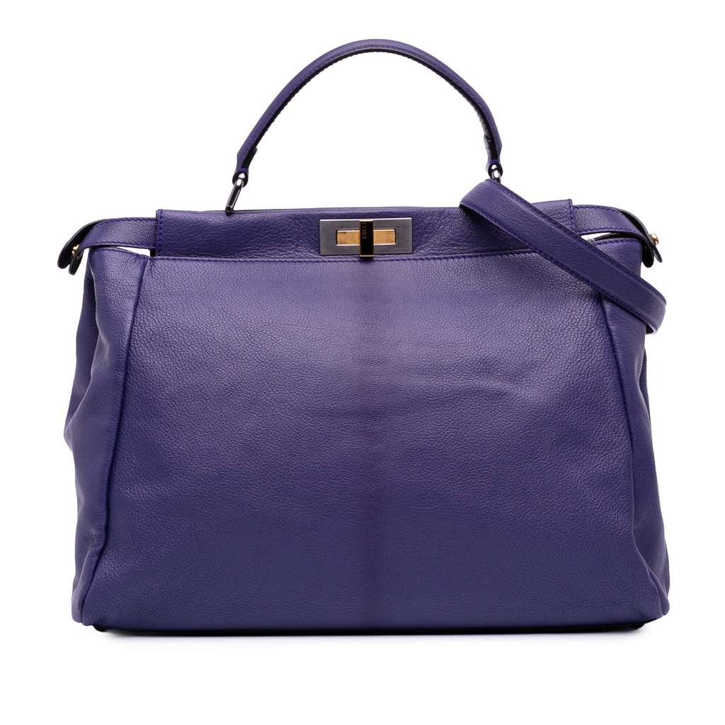 Fendi Large Calfskin Peekaboo Iconic Satchel