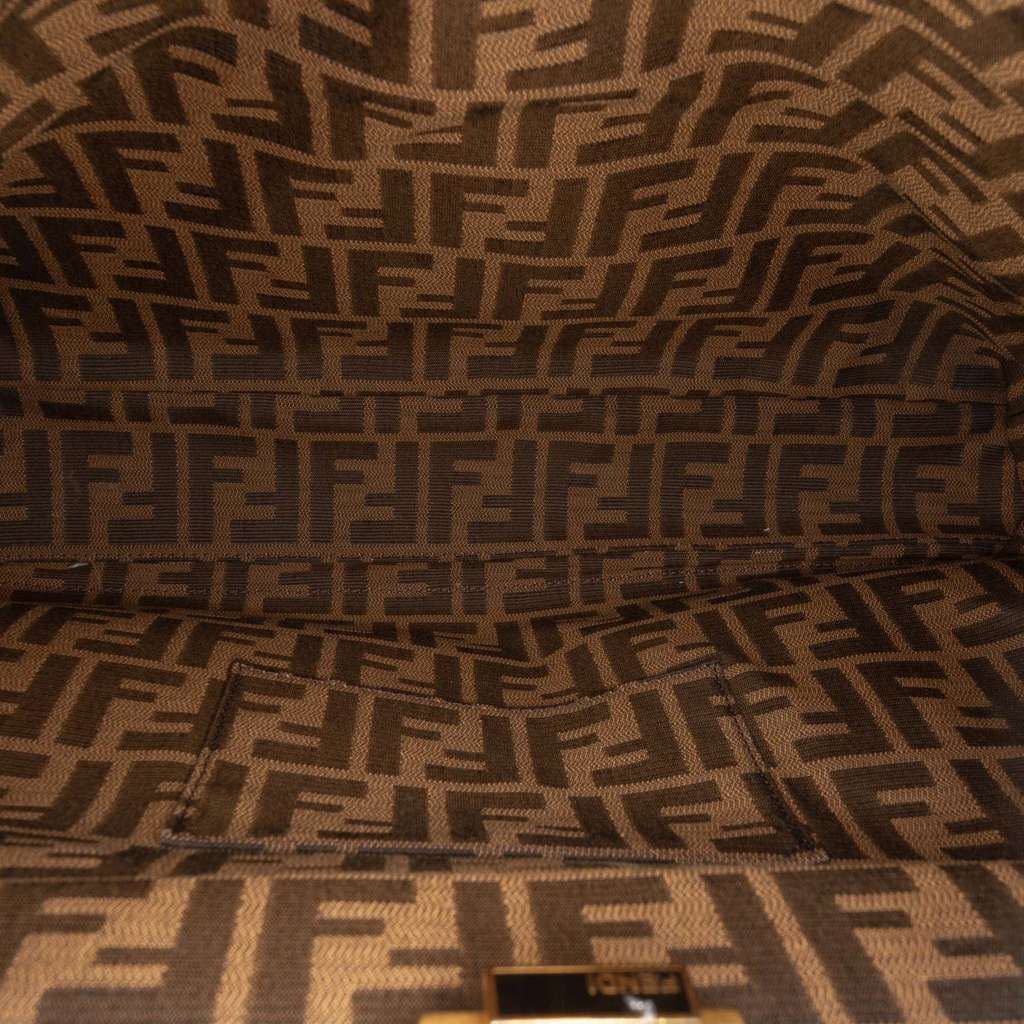 Fendi Large Calfskin Peekaboo Iconic Satchel - 4