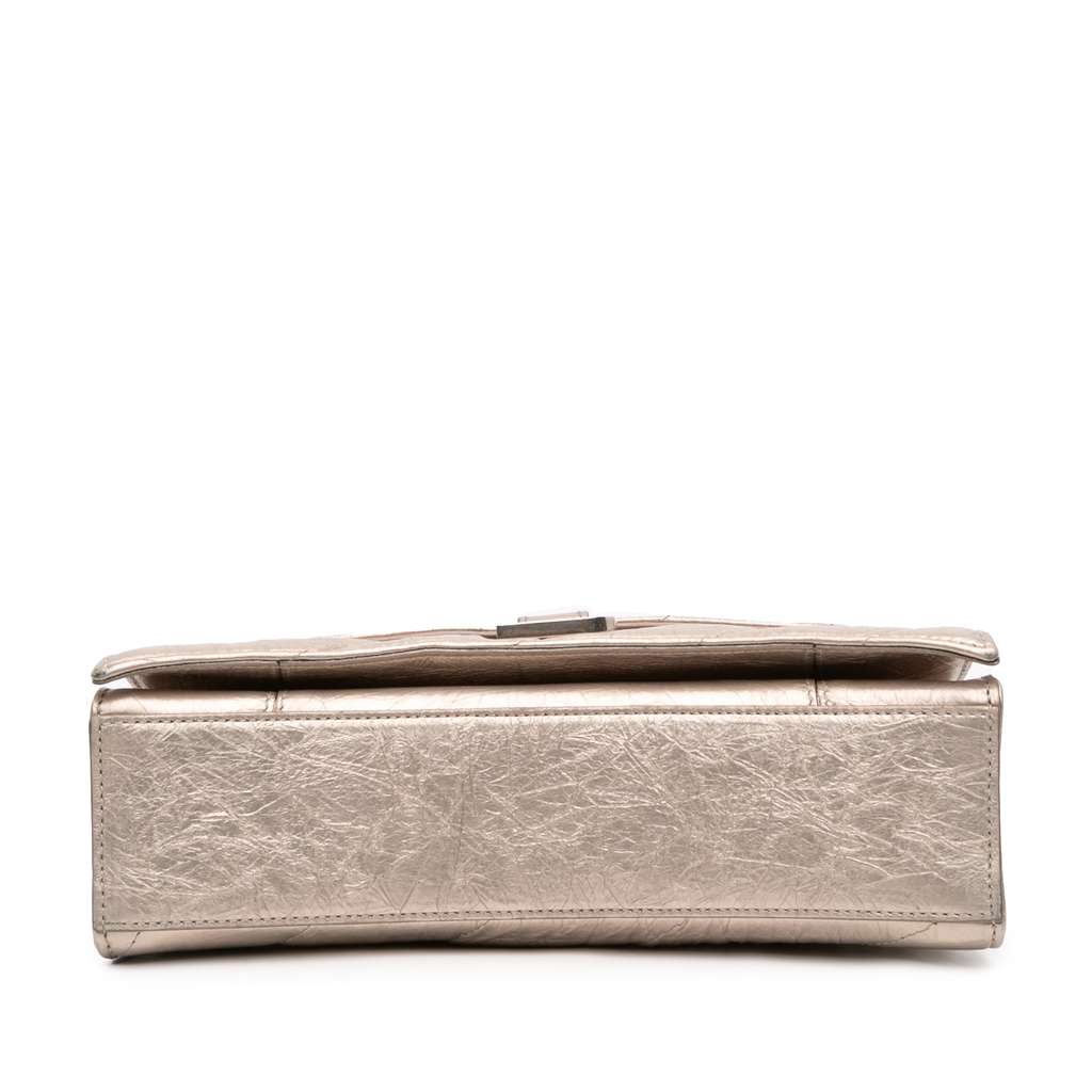 Balenciaga Small Metallic Calfskin Crush Chain Shoulder Bag - 3