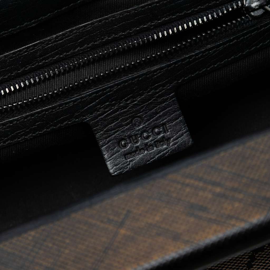 Gucci GG Canvas Wood Frame Handbag - 5