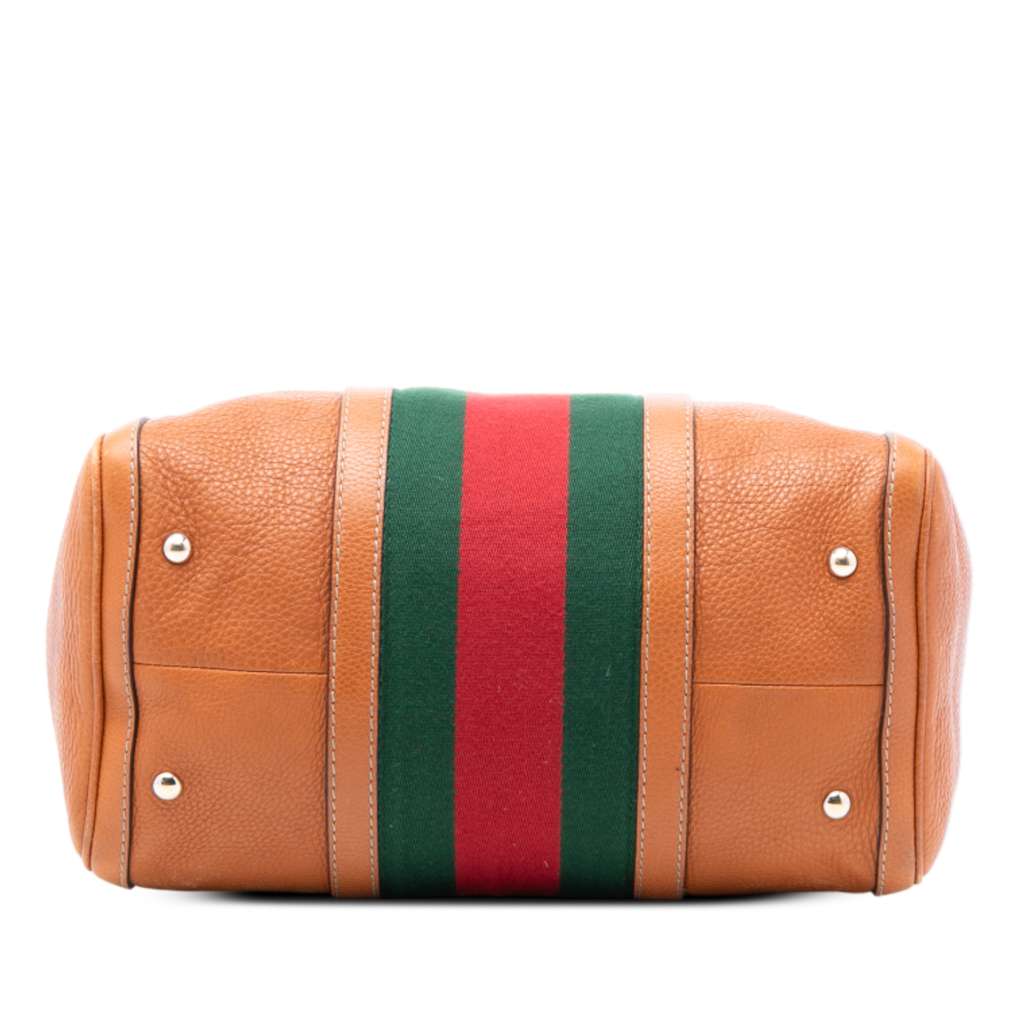 Gucci Medium Calfskin Web Joy Boston Bag - 3