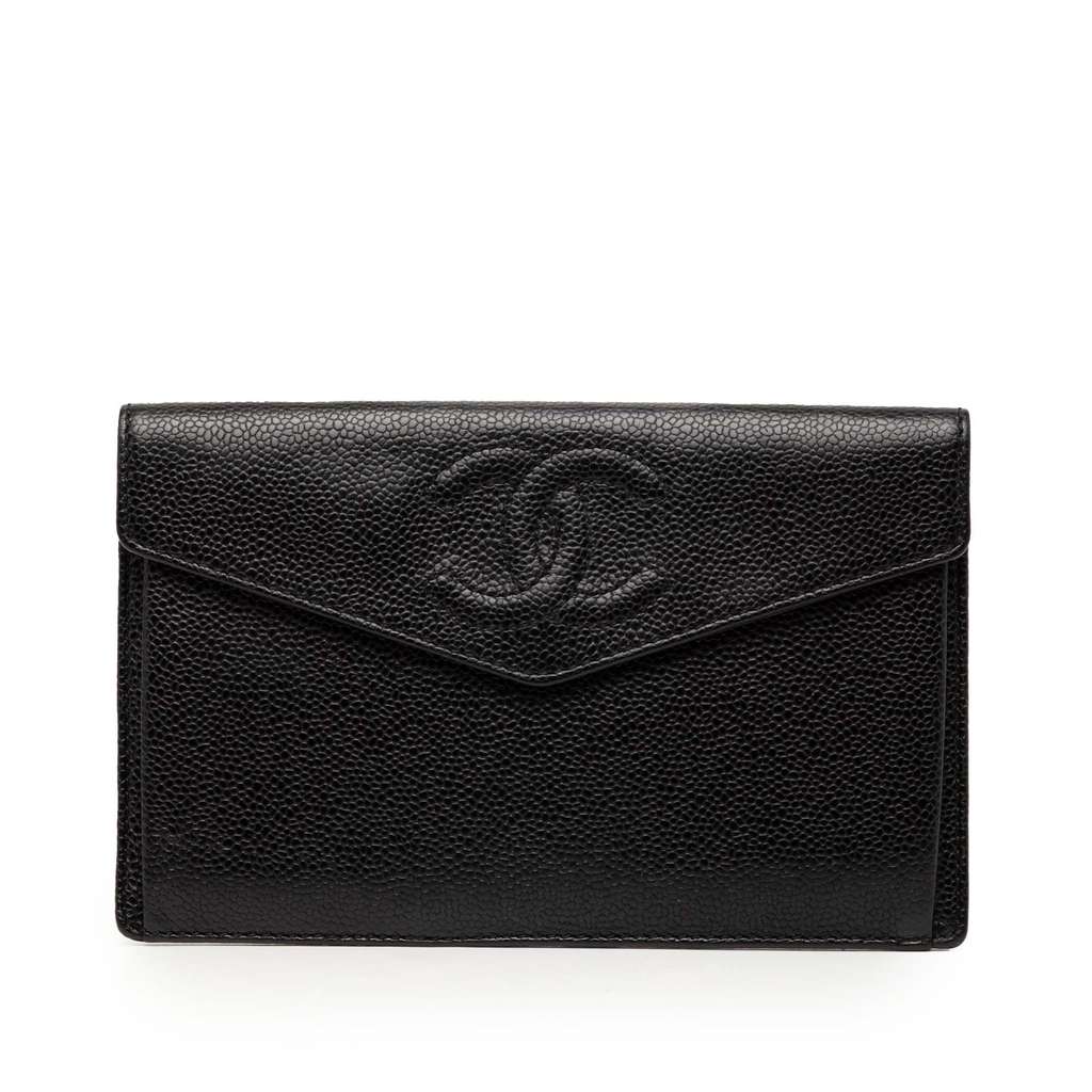 Chanel CC Caviar Envelope Wallet