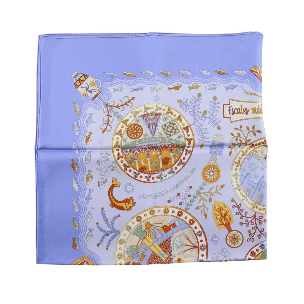 Hermès Escales Mediterraneennes Silk Scarf 90 - 5