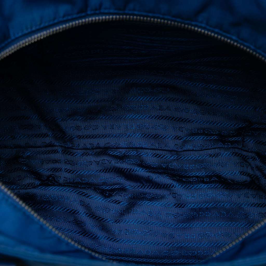 Prada Vitello Trimmed Tessuto Satchel - 4