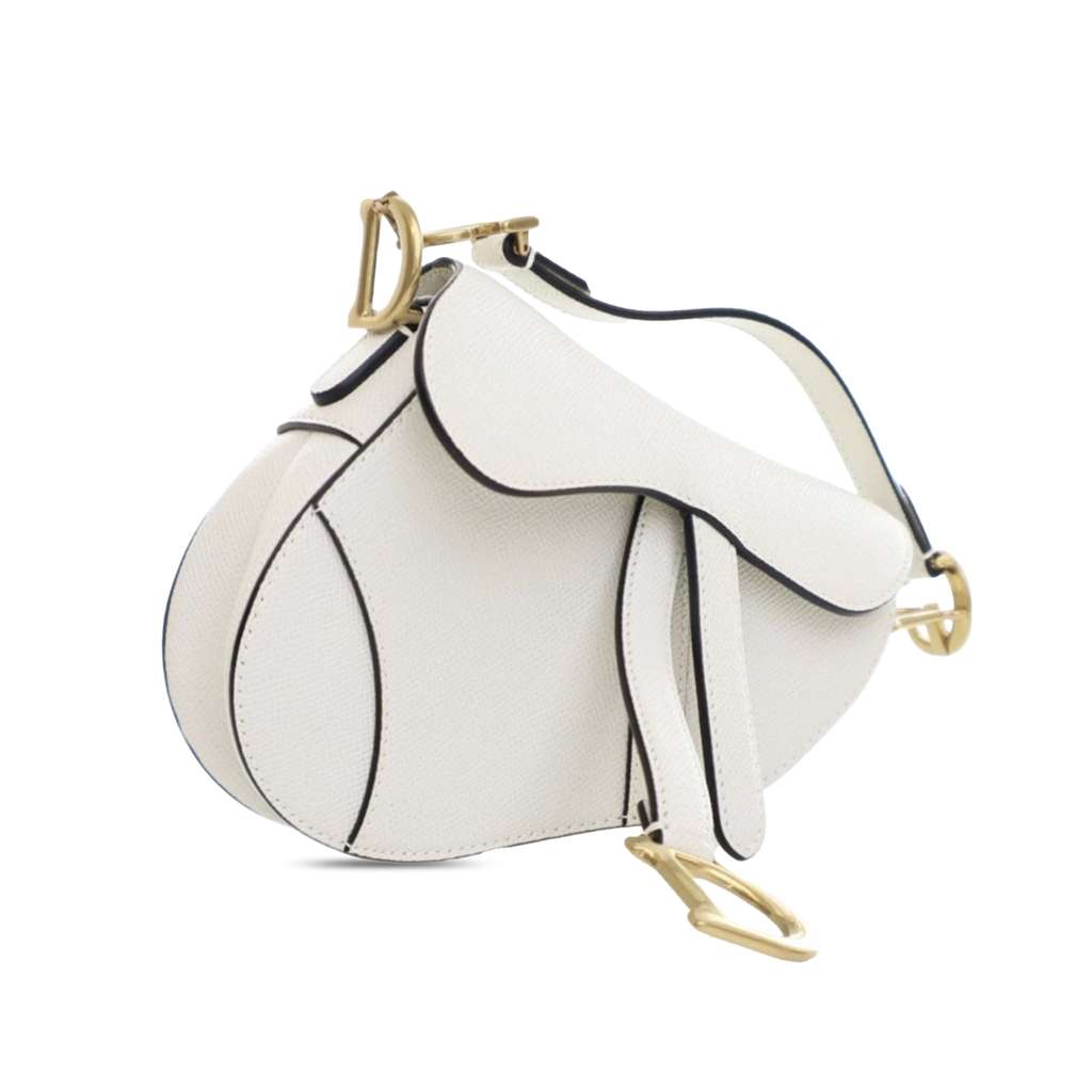 Dior Mini Grained Calfskin Saddle Bag - 2