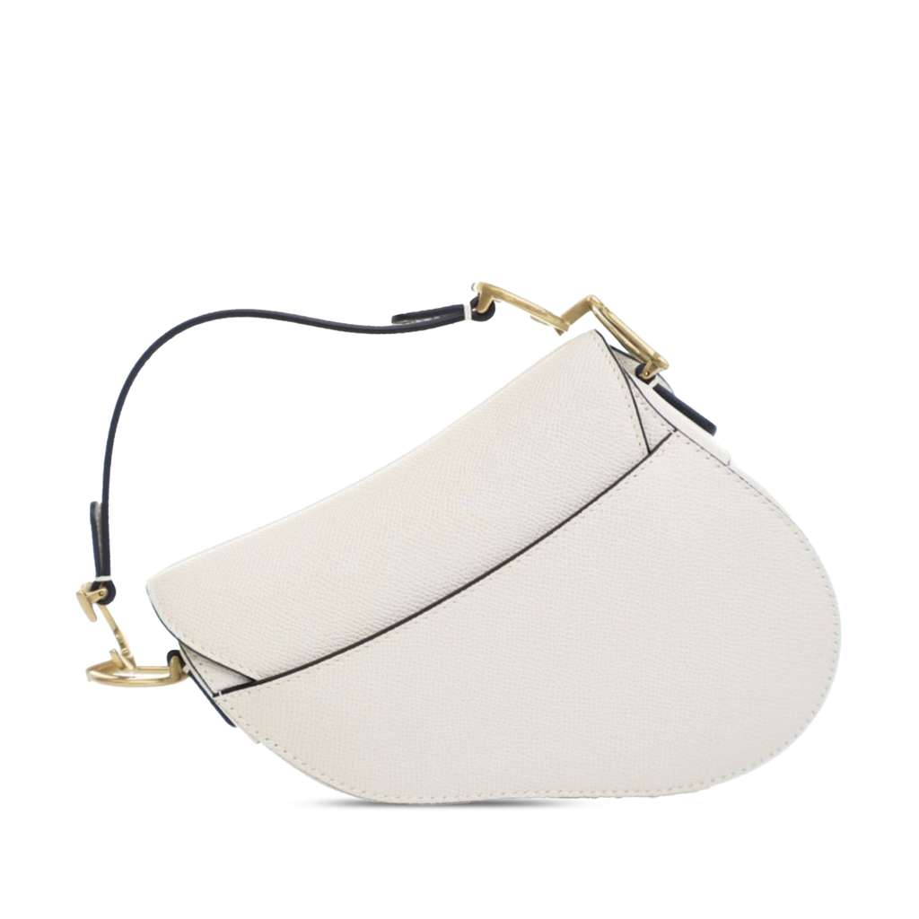 Dior Mini Grained Calfskin Saddle Bag - 3