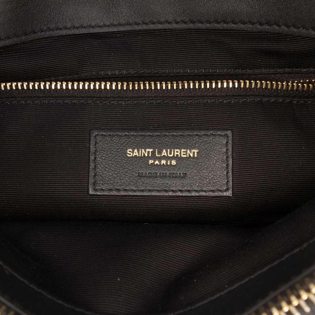 Saint Laurent Medium Shearling Loulou Shoulder Bag - 5