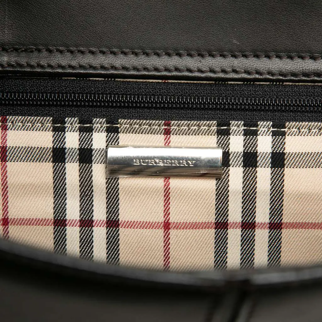 Burberry Leather Shoulder Bag Black Leather Good - Box View