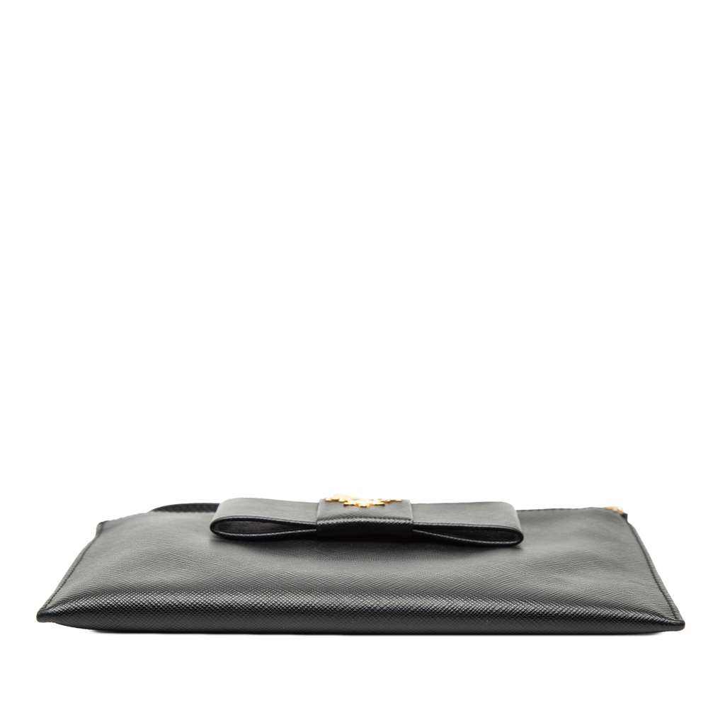 Prada Saffiano Bow Clutch - 3