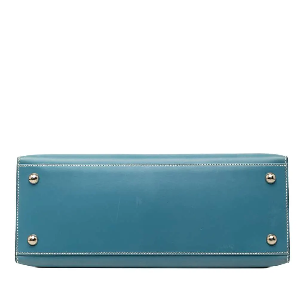 Hermès Box Calf Dalvy 30 Blue Leather Very good - Inside View