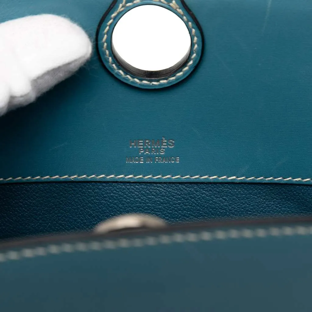Hermès Box Calf Dalvy 30 Blue Leather Very good - Box View