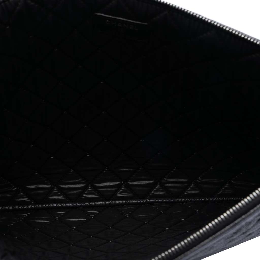 Chanel Large Quilted Caviar Boy O Case Clutch - 4
