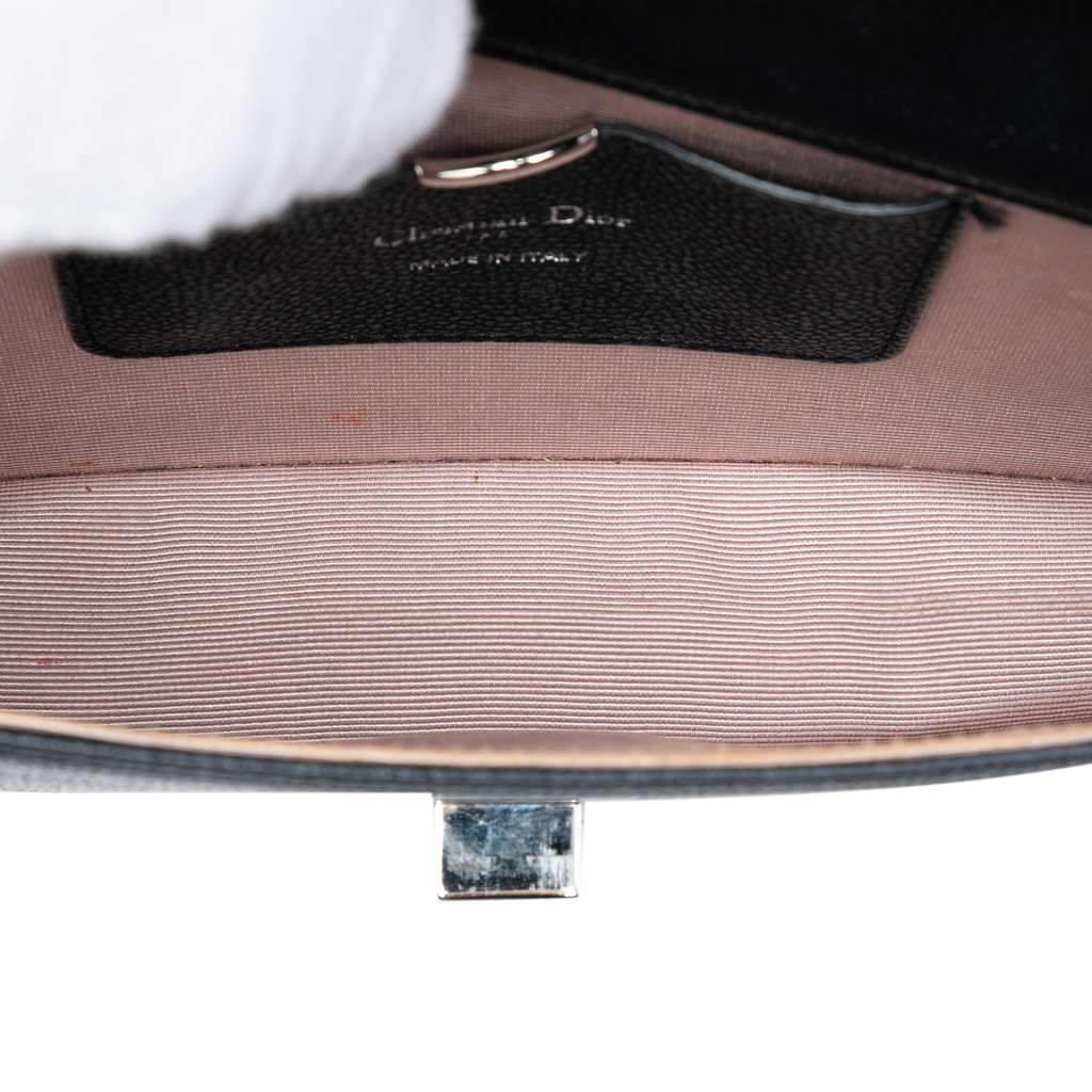 Dior Grained Calfskin Diorama Pochette Clutch - 4