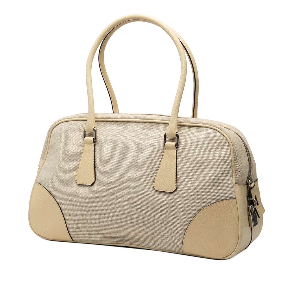 Prada Canvas Shoulder Bag - 2