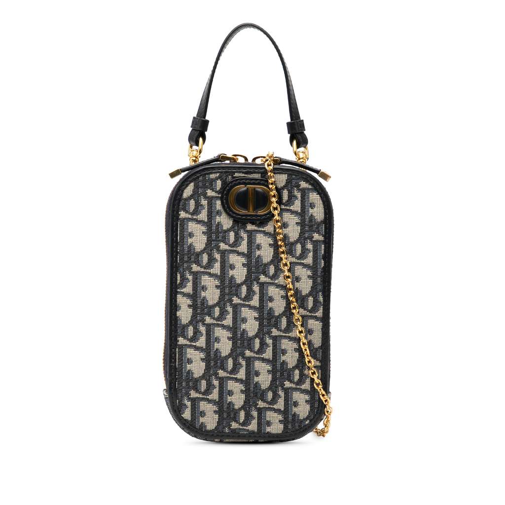 Dior Oblique Canvas 30 Montaigne Call in Dior Phone Holder