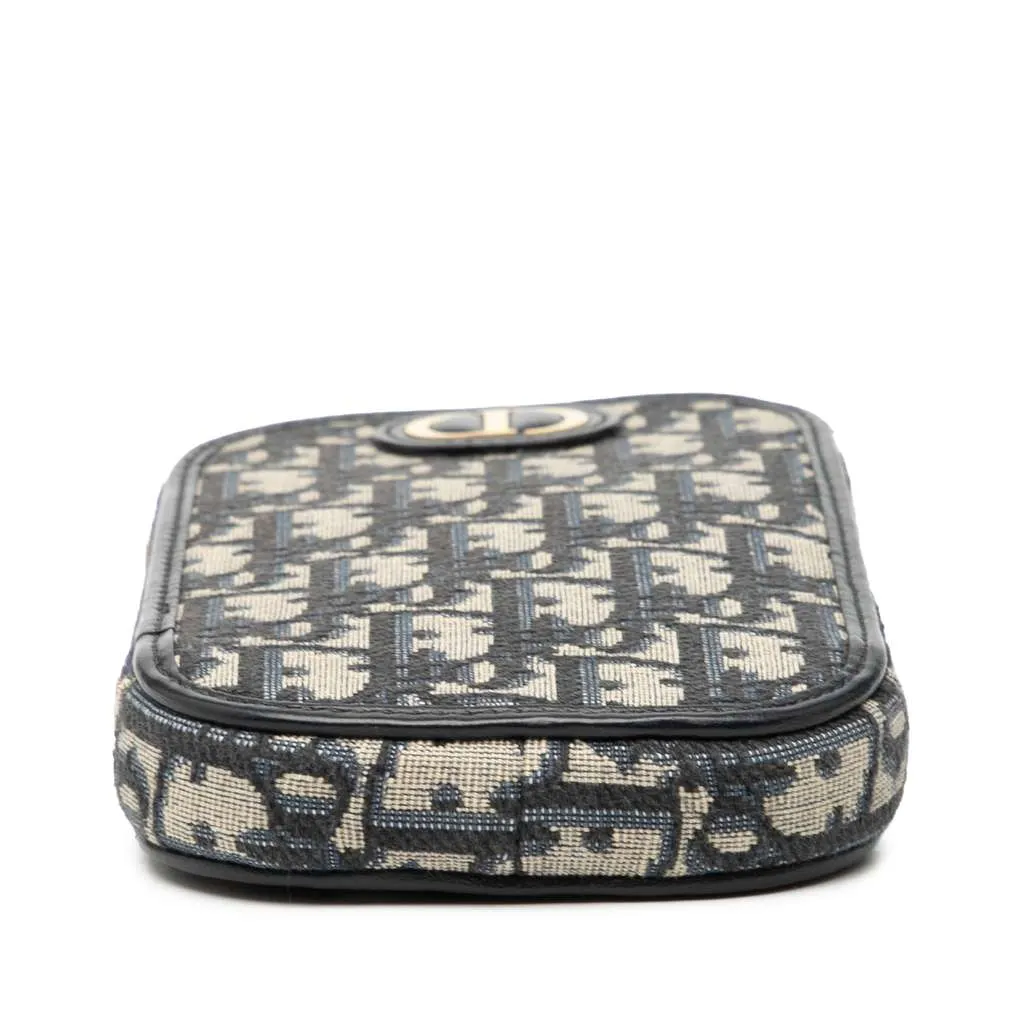 Dior Oblique Canvas 30 Montaigne Call in Dior Phone Holder Blue Canvas Very good - Inside View
