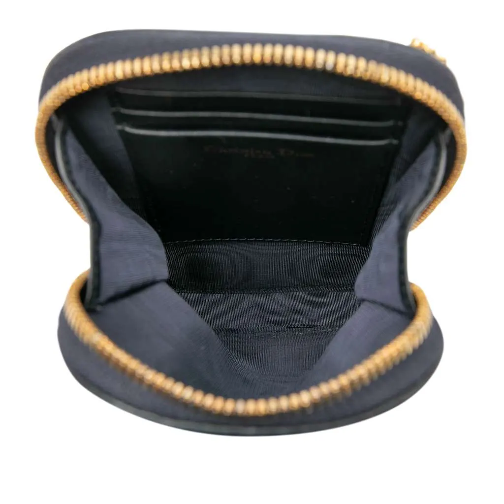 Dior Oblique Canvas 30 Montaigne Call in Dior Phone Holder Blue Canvas Very good - Model View