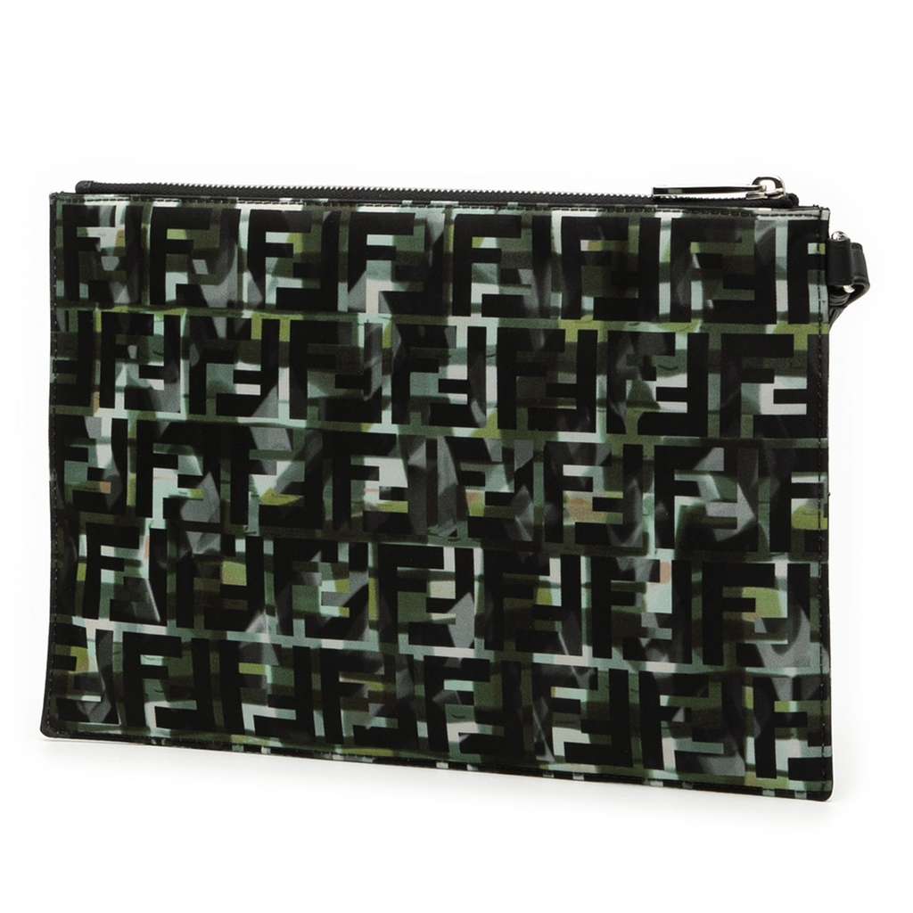 Fendi FF 1974 Nylon Camouflage Wristlet Pouch - 2