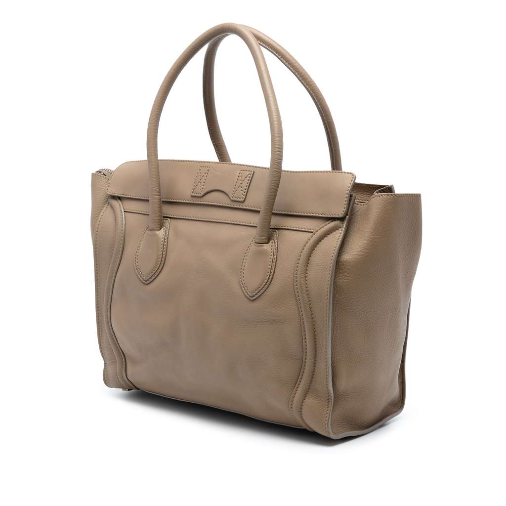 Celine Mini Leather Luggage Tote - 2