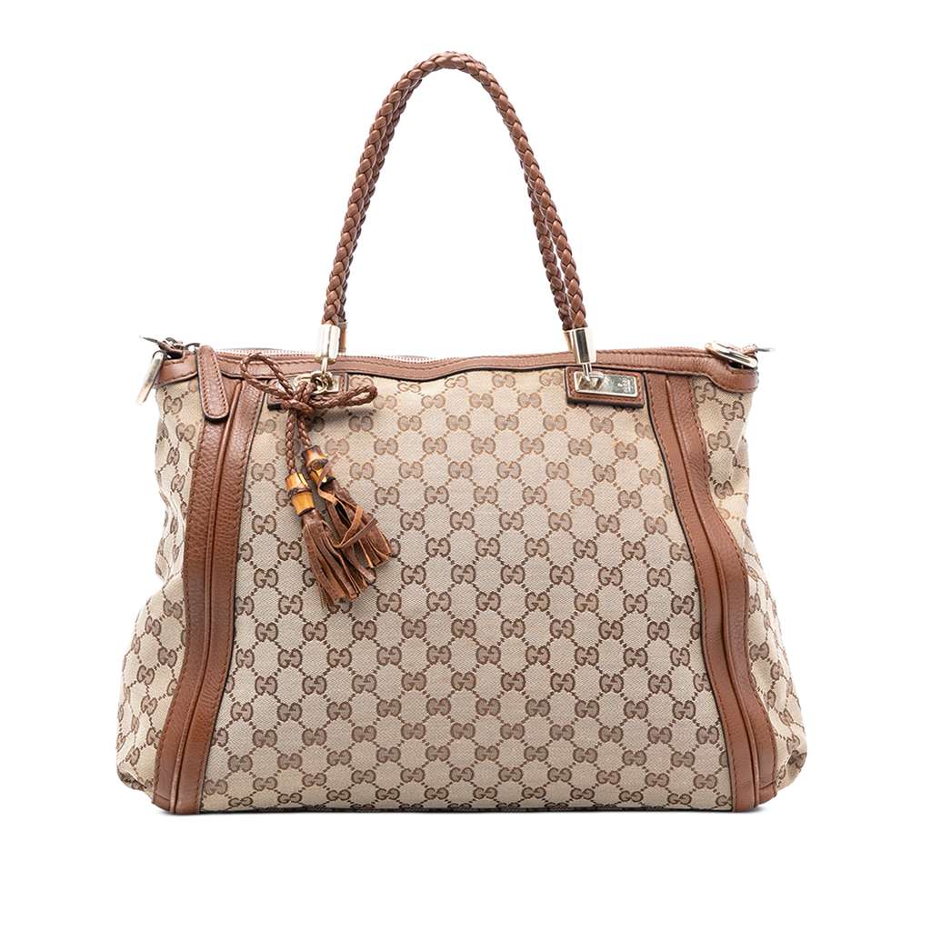 Gucci Large GG Canvas Bella Satchel