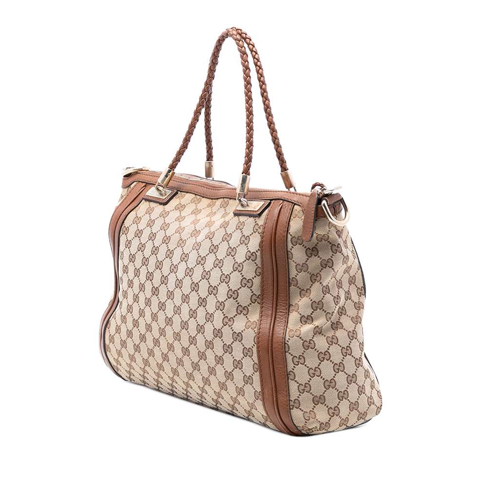Gucci Large GG Canvas Bella Satchel - 2