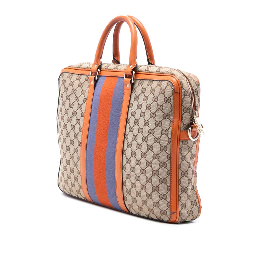 Gucci GG Canvas Web Briefcase - 2
