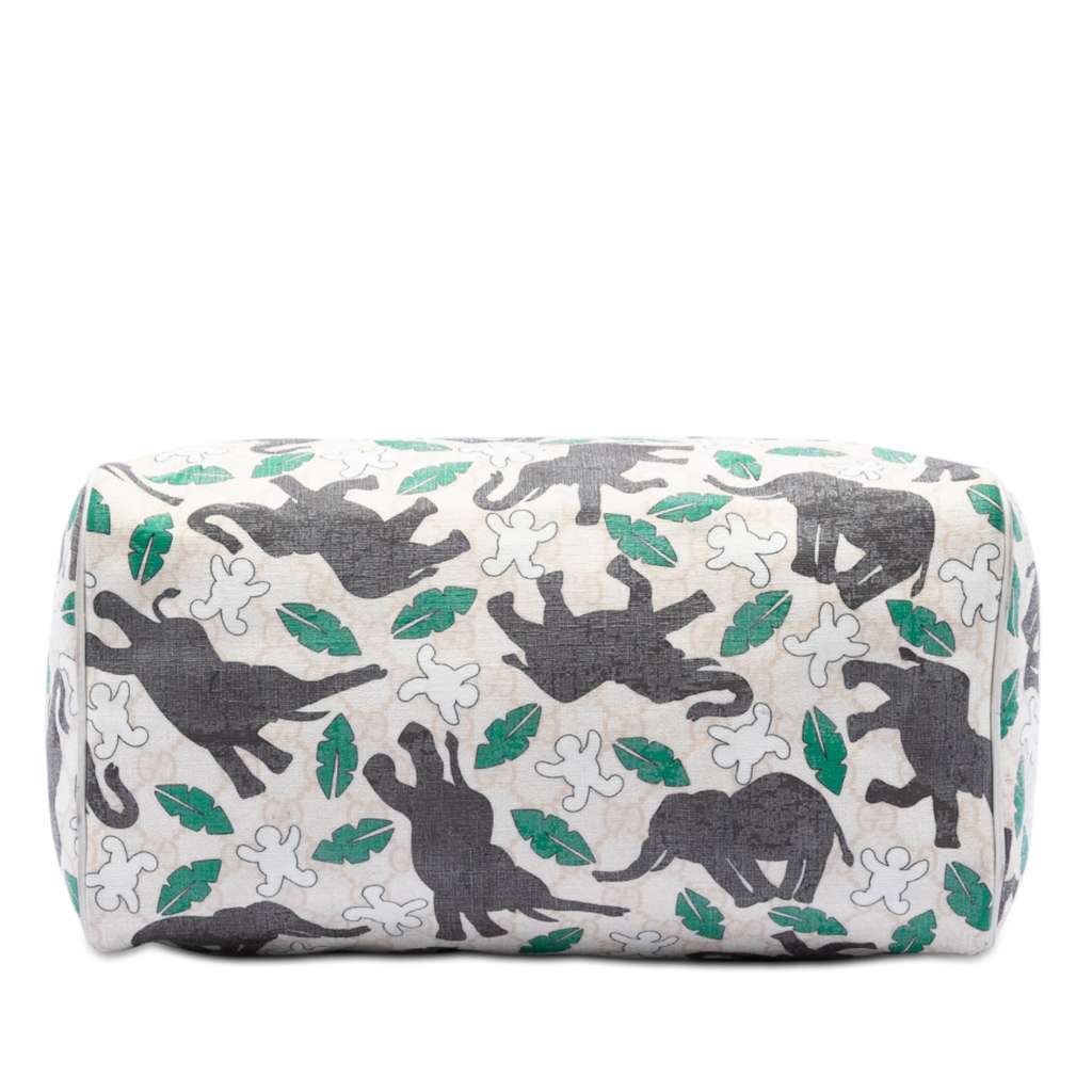 Gucci Limited Edition Medium GG Supreme Snowman In Africa Joy Boston Bag - 3