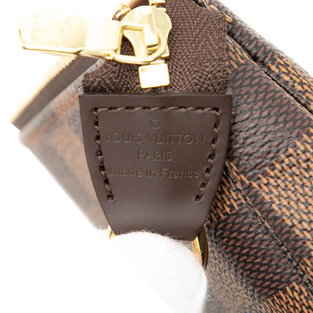 Louis Vuitton Damier Ebene Mini Pochette Accessoires Brown Very good - Box View