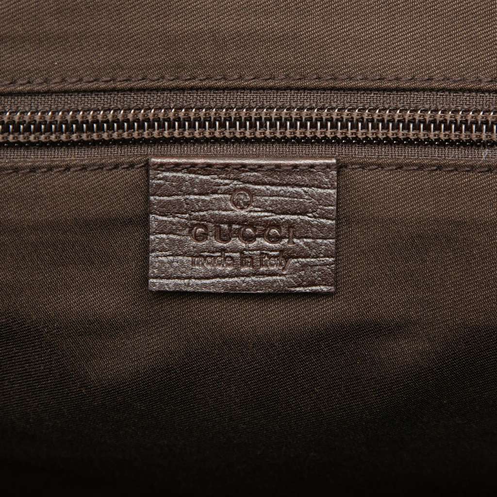 Gucci Large GG Supreme Double Buckle Flap Messenger Bag - 5