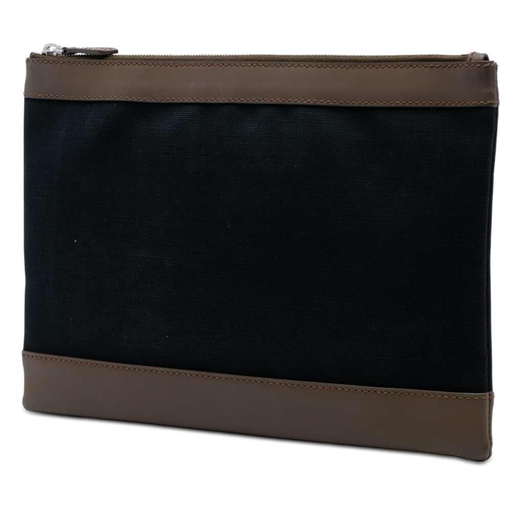 Balenciaga Canvas Navy Clip M Clutch - 2