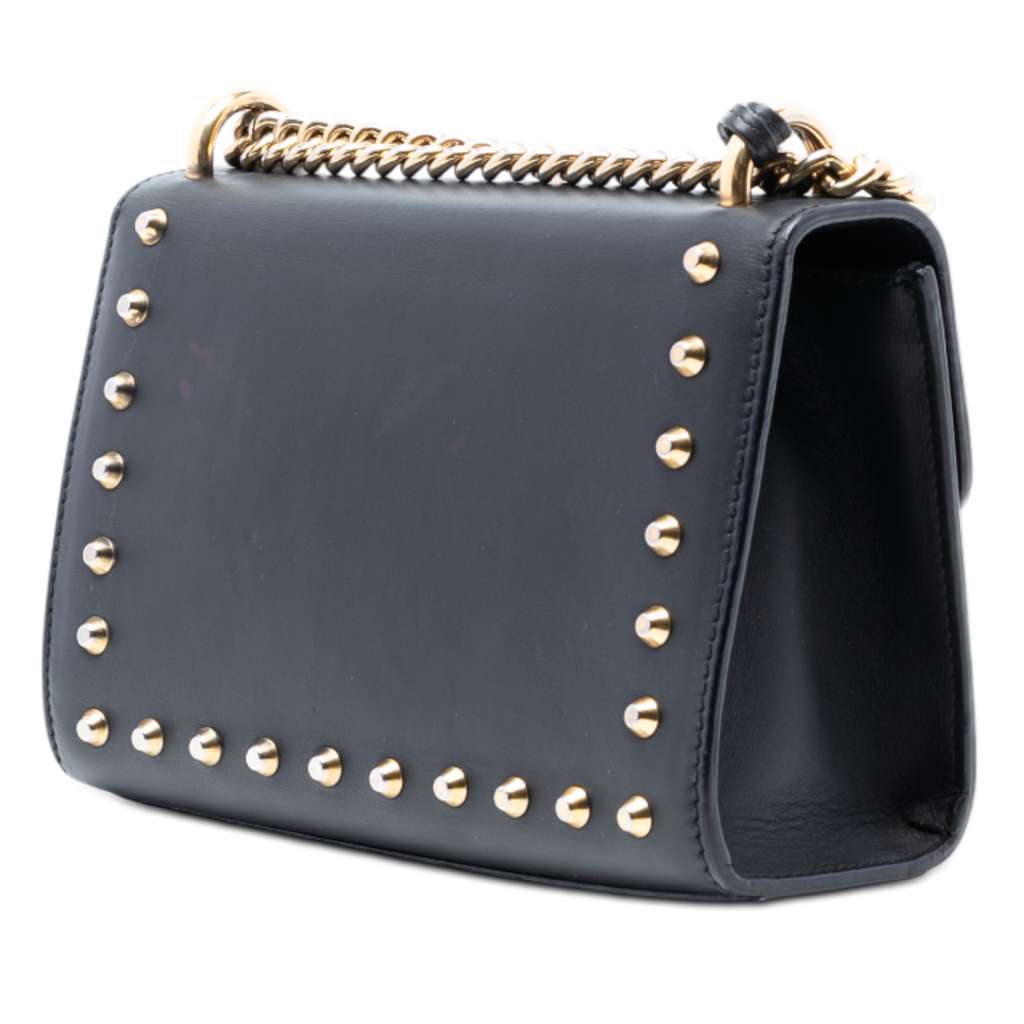 Gucci Small Pearl Studded Leather Padlock Crossbody - 2
