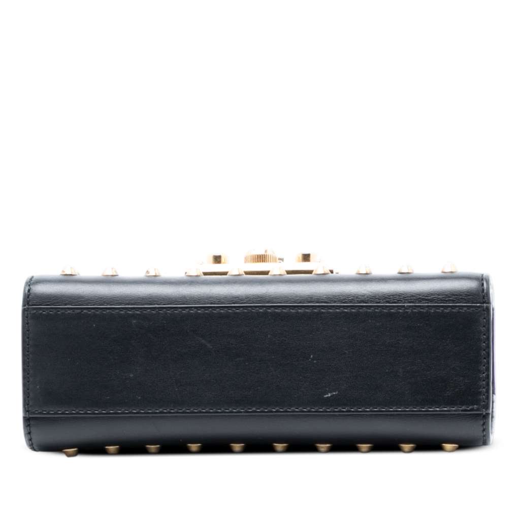 Gucci Small Pearl Studded Leather Padlock Crossbody - 3