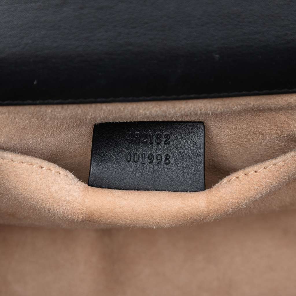 Gucci Small Pearl Studded Leather Padlock Crossbody - 5