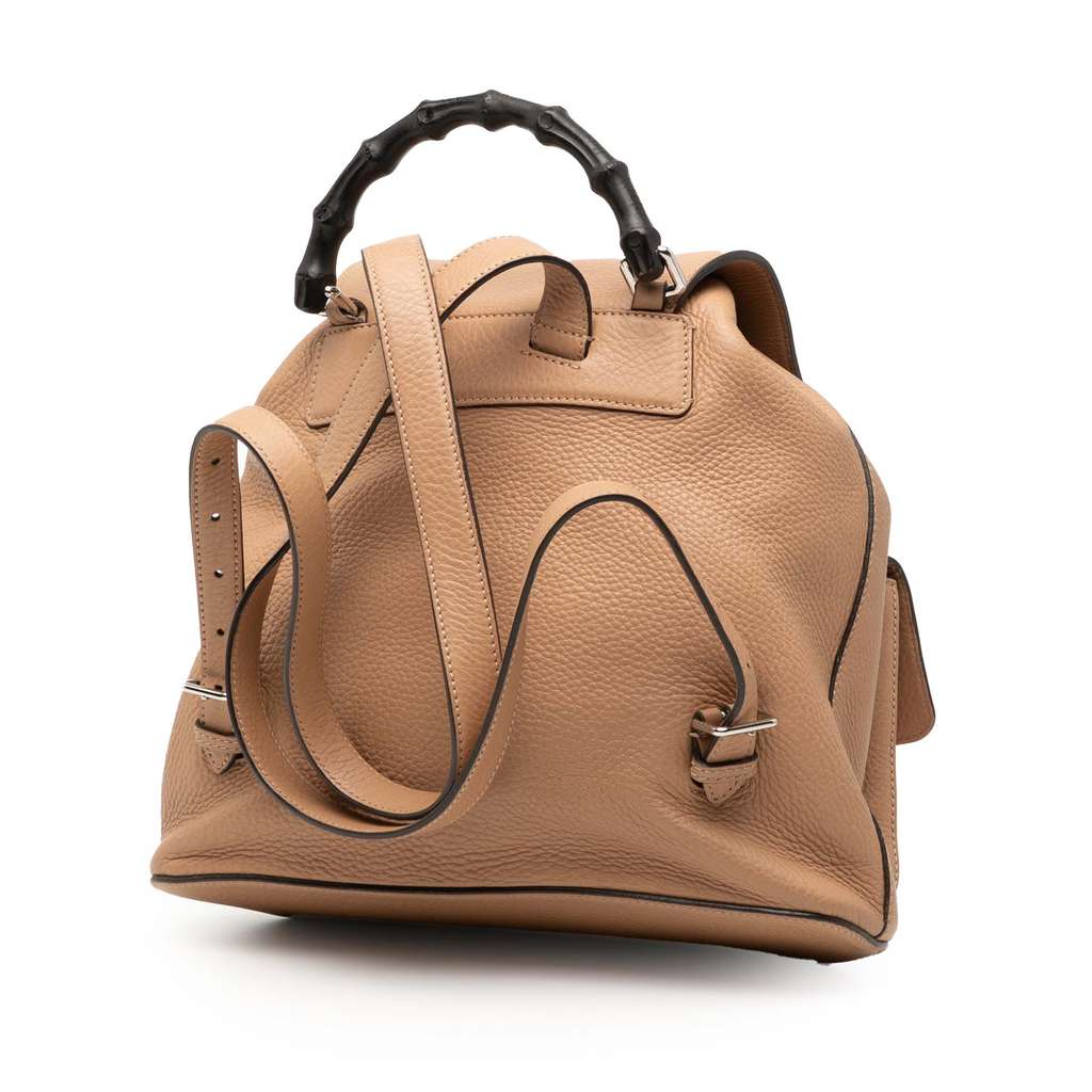 Gucci Leather Bamboo Tassel Backpack - 2