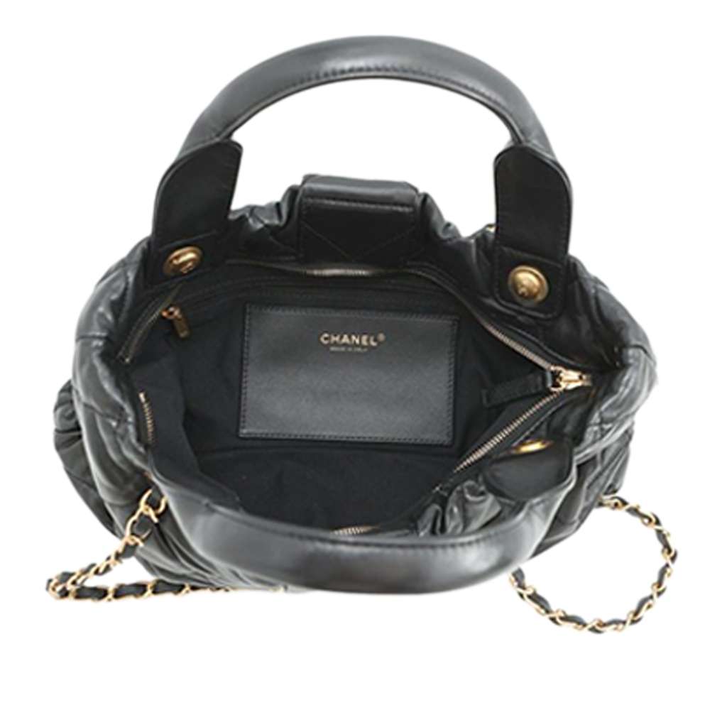 Chanel Shiny Lambskin Bow Bag - 4