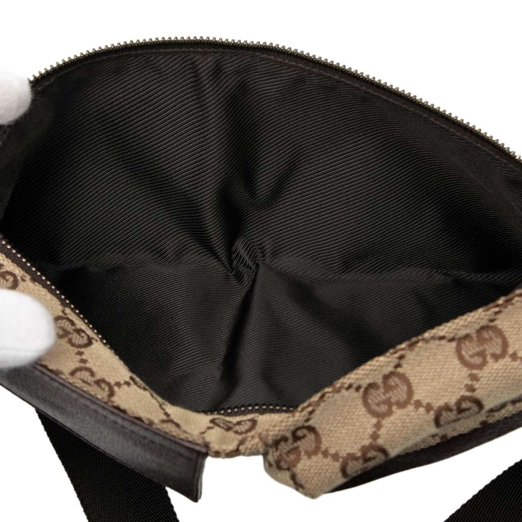 Gucci GG Canvas Double Pocket Belt Bag - 4