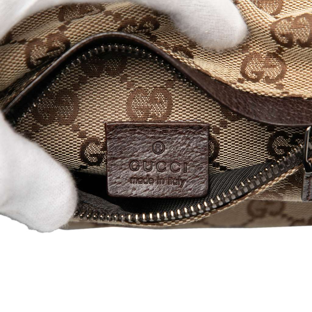 Gucci GG Canvas Double Pocket Belt Bag - 5