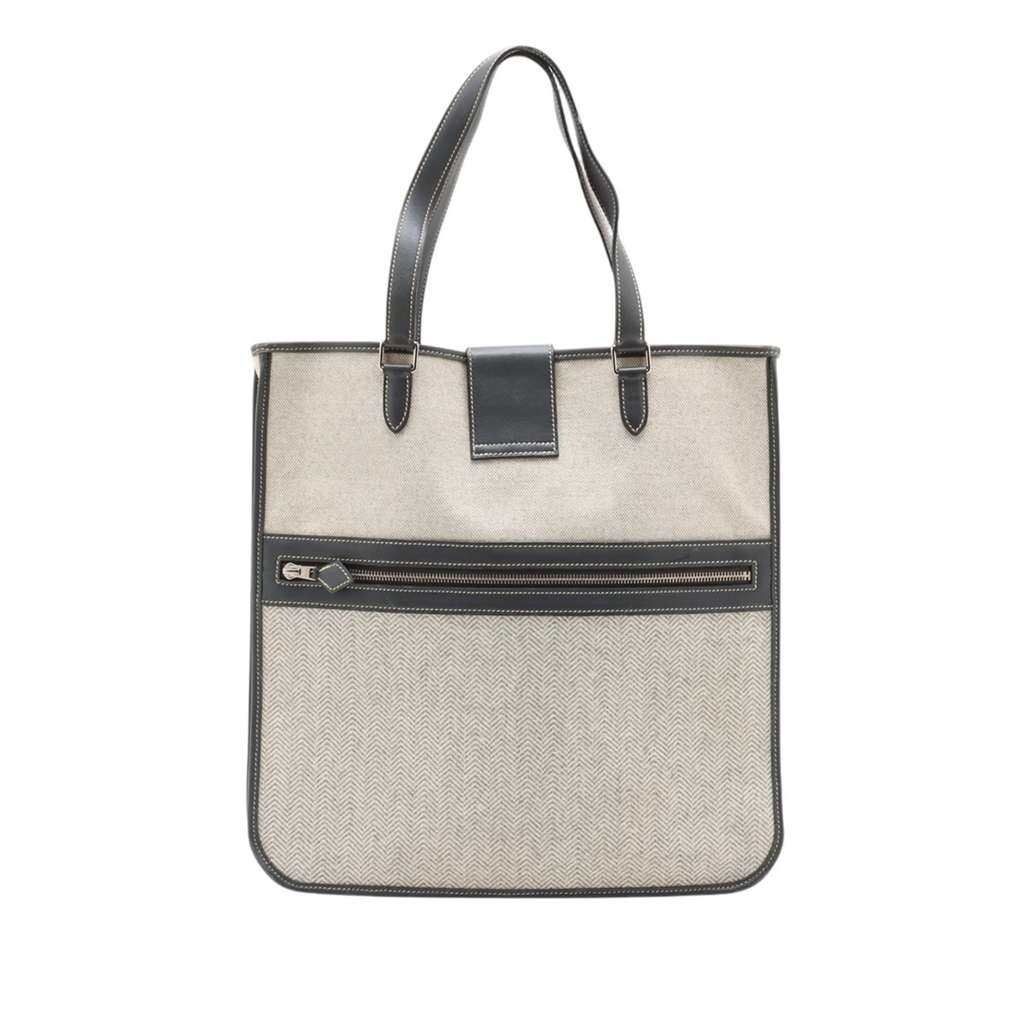 Hermès Toile H Cabas Sac Jumping - 2