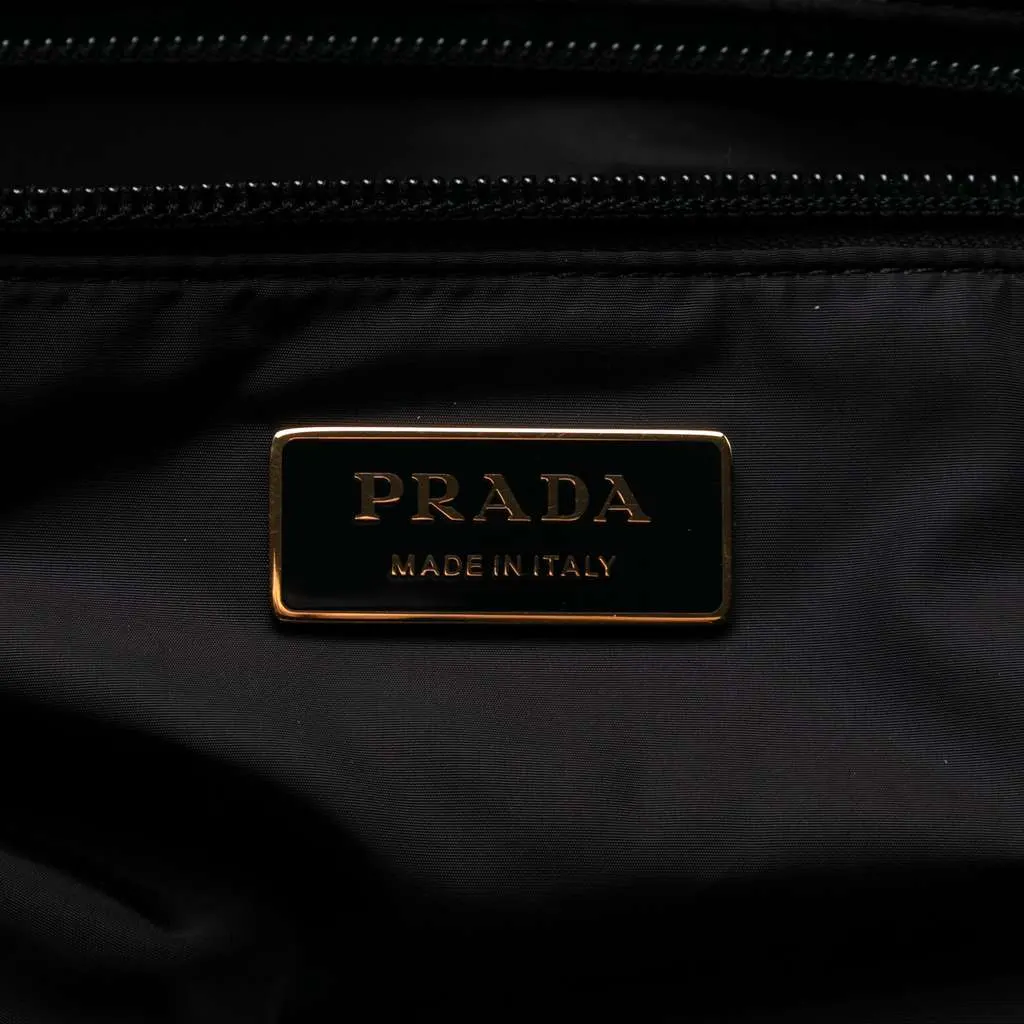 Prada Tessuto Stampato Surf Tote Blue Very good - Box View