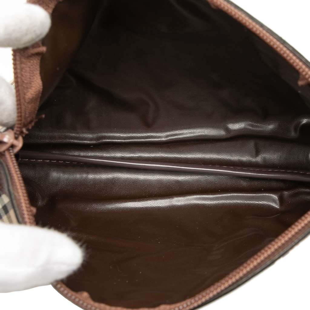 Burberry Haymarket Check Canvas Clutch - 4