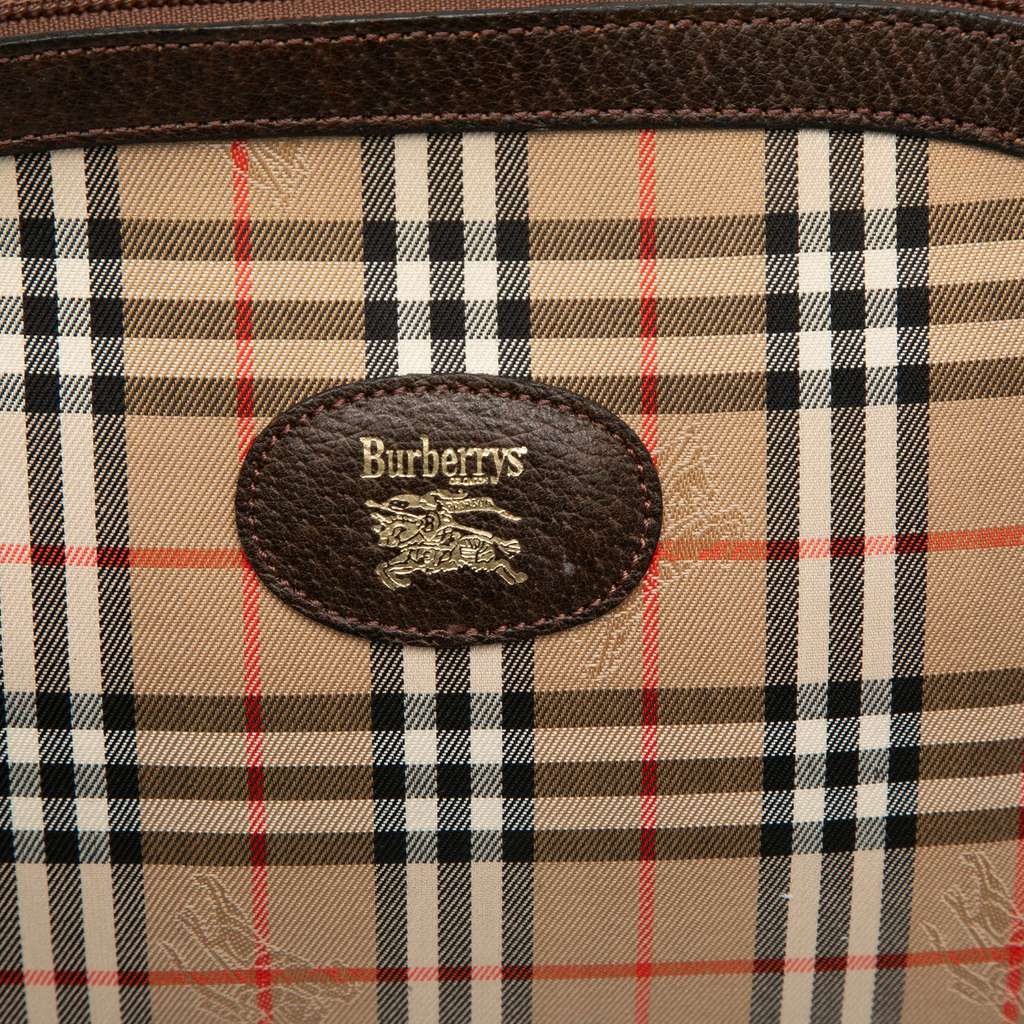 Burberry Haymarket Check Canvas Clutch - 5