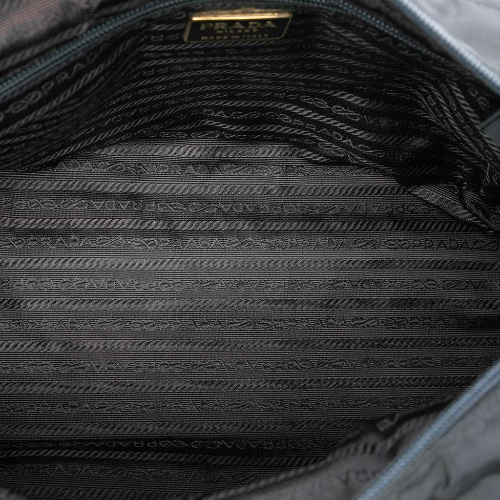 Prada Tessuto Metal Handle Bag - 4