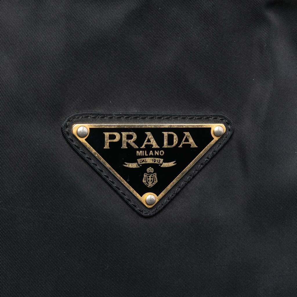 Prada Tessuto Metal Handle Bag - 5