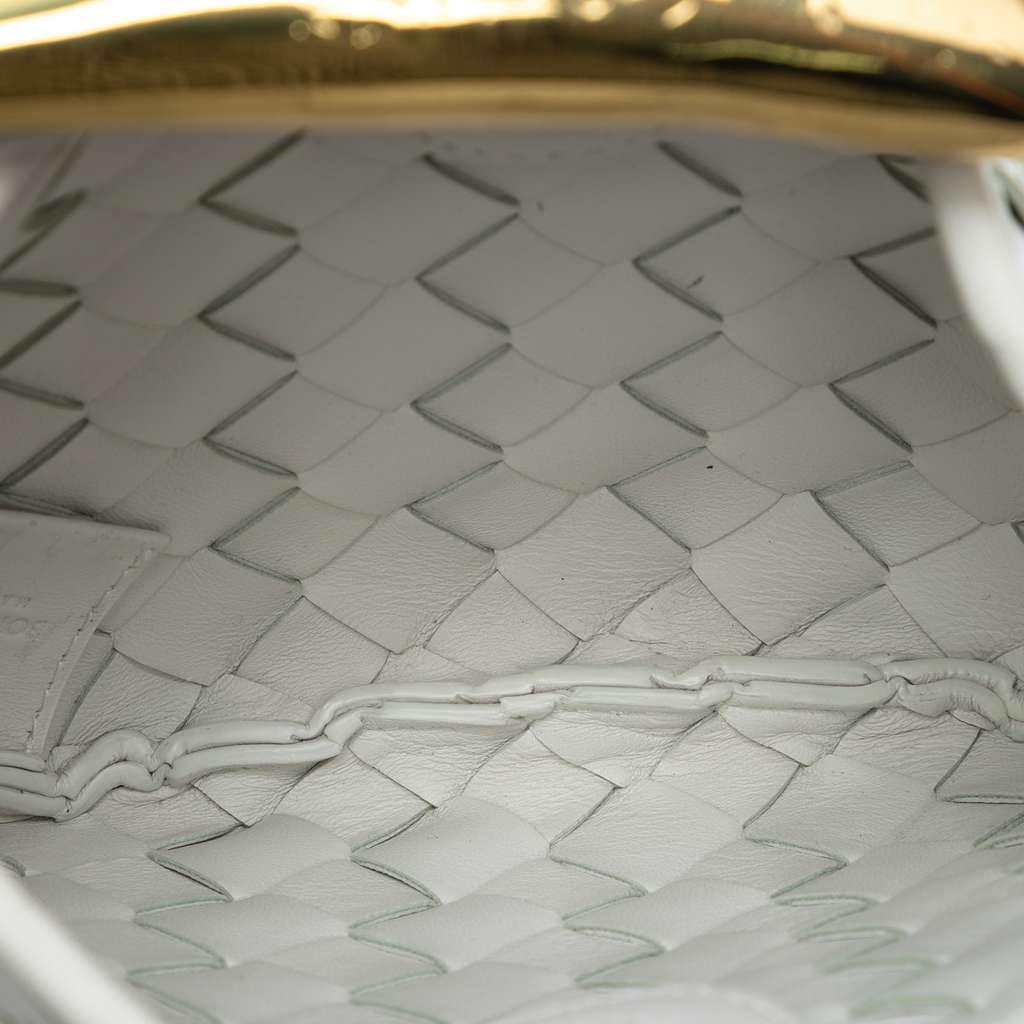 Bottega Veneta Baby Lambskin Intrecciato Sardine - 4
