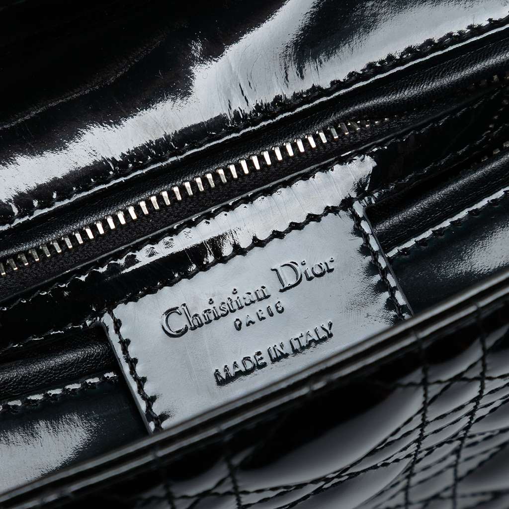 Dior Medium Patent Cannage Lady Dior - 5
