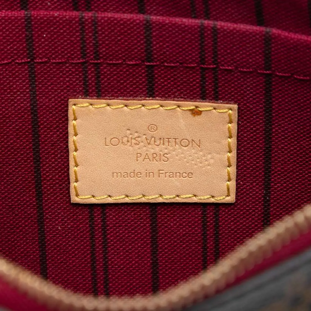 Louis Vuitton Monogram Neverfull MM Pouch Brown Good - Box View